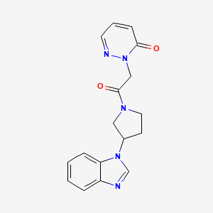 2-(2-(3-(1H-benzo[d]imidazol-1-yl)pyrrolidin-1-yl)-2-oxoethyl)pyridazin-3(2H)-one