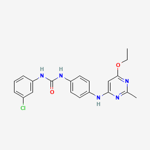 1-(3-Chlorophenyl)-3-(4-((6-ethoxy-2-methylpyrimidin-4-yl)amino)phenyl)urea