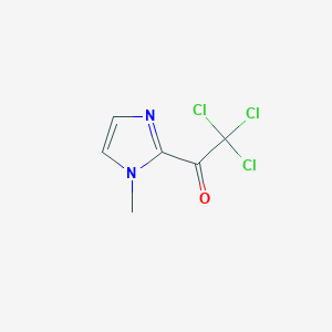 molecular formula C6H5Cl3N2O B2665376 2,2,2-trichloro-1-(1-methyl-1H-imidazol-2-yl)ethan-1-one CAS No. 30148-23-3