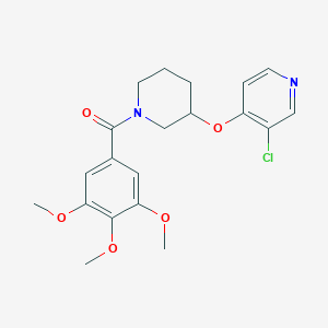 molecular formula C20H23ClN2O5 B2665395 (3-((3-氯吡啶-4-基)氧基)哌啶-1-基)(3,4,5-三甲氧基苯基)甲酮 CAS No. 2034526-18-4