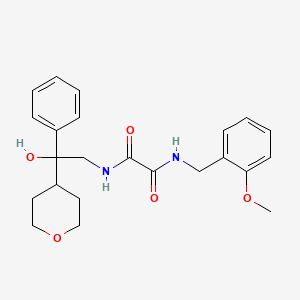 N1-(2-hydroxy-2-phenyl-2-(tetrahydro-2H-pyran-4-yl)ethyl)-N2-(2-methoxybenzyl)oxalamide