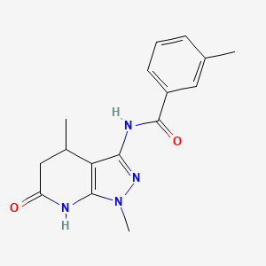 N-(1,4-dimethyl-6-oxo-4,5,6,7-tetrahydro-1H-pyrazolo[3,4-b]pyridin-3-yl)-3-methylbenzamide