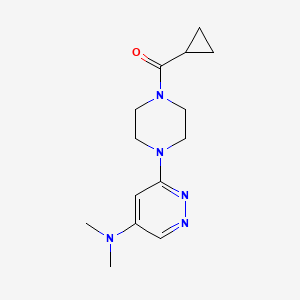 Cyclopropyl(4-(5-(dimethylamino)pyridazin-3-yl)piperazin-1-yl)methanone