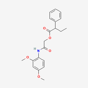 molecular formula C20H23NO5 B2665434 [2-(2,4-Dimethoxyanilino)-2-oxoethyl] 2-phenylbutanoate CAS No. 727981-36-4