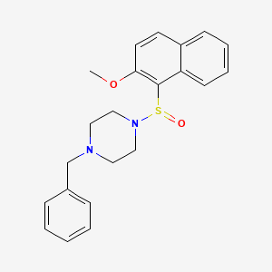 1-Benzyl-4-[(2-methoxy-1-naphthyl)sulfinyl]piperazine