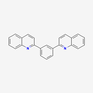 molecular formula C24H16N2 B2665461 2-[3-(2-Quinolinyl)phenyl]quinoline CAS No. 189694-27-7