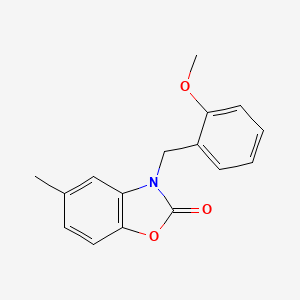 molecular formula C16H15NO3 B2665479 3-(2-Methoxy-benzyl)-5-methyl-3H-benzooxazol-2-one CAS No. 638142-30-0
