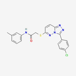 2-((3-(4-chlorophenyl)-[1,2,4]triazolo[4,3-b]pyridazin-6-yl)thio)-N-(m-tolyl)acetamide