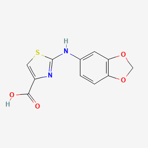 2-(1,3-Benzodioxol-5-ylamino)-1,3-thiazole-4-carboxylic acid