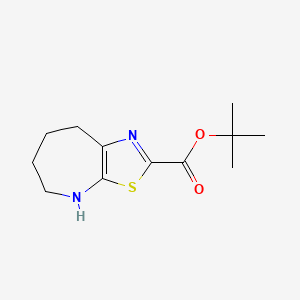molecular formula C12H18N2O2S B2665541 Tert-butyl 5,6,7,8-tetrahydro-4H-[1,3]thiazolo[5,4-b]azepine-2-carboxylate CAS No. 2248298-14-6