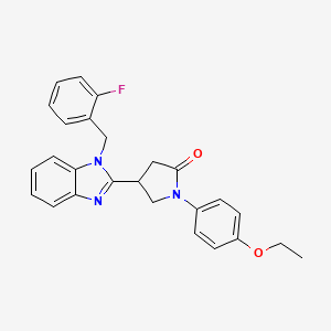 1-(4-ethoxyphenyl)-4-[1-(2-fluorobenzyl)-1H-benzimidazol-2-yl]pyrrolidin-2-one
