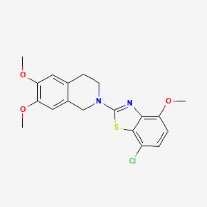 7-chloro-2-(6,7-dimethoxy-3,4-dihydroisoquinolin-2(1H)-yl)-4-methoxybenzo[d]thiazole