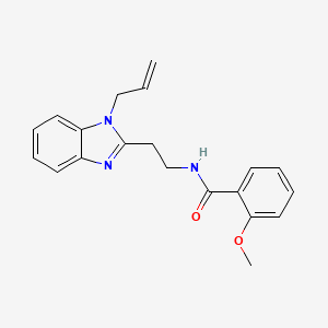 molecular formula C20H21N3O2 B2665610 2-methoxy-N-[2-(1-prop-2-enylbenzimidazol-2-yl)ethyl]benzamide CAS No. 850923-22-7