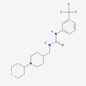 1-((1-(tetrahydro-2H-thiopyran-4-yl)piperidin-4-yl)methyl)-3-(3-(trifluoromethyl)phenyl)urea