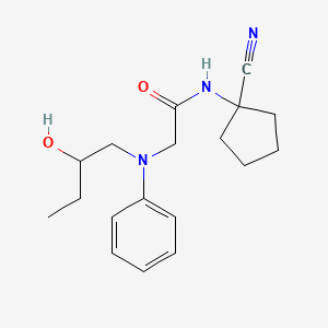 N-(1-cyanocyclopentyl)-2-[(2-hydroxybutyl)(phenyl)amino]acetamide