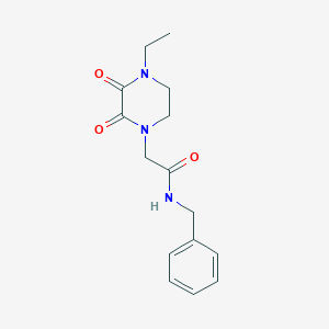 molecular formula C15H19N3O3 B2665654 N-benzyl-2-(4-ethyl-2,3-dioxopiperazin-1-yl)acetamide CAS No. 868965-07-5