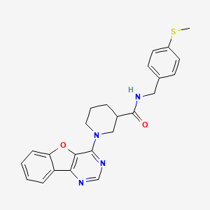 1-([1]benzofuro[3,2-d]pyrimidin-4-yl)-N-[4-(methylsulfanyl)benzyl]piperidine-3-carboxamide