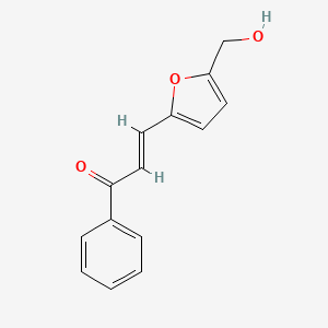 molecular formula C14H12O3 B2665688 (E)-3-[5-(hydroxymethyl)furan-2-yl]-1-phenylprop-2-en-1-one CAS No. 132391-04-9