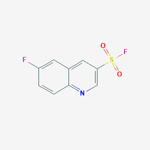 molecular formula C9H5F2NO2S B2665693 6-Fluoroquinoline-3-sulfonyl fluoride CAS No. 2138312-65-7