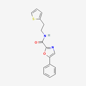 5-phenyl-N-(2-(thiophen-2-yl)ethyl)oxazole-2-carboxamide