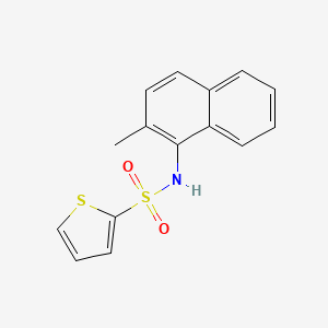 molecular formula C15H13NO2S2 B2665728 N-(2-methylnaphthalen-1-yl)thiophene-2-sulfonamide CAS No. 860610-50-0