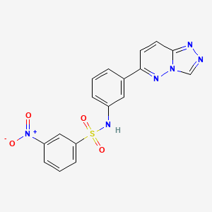 N-(3-([1,2,4]triazolo[4,3-b]pyridazin-6-yl)phenyl)-3-nitrobenzenesulfonamide