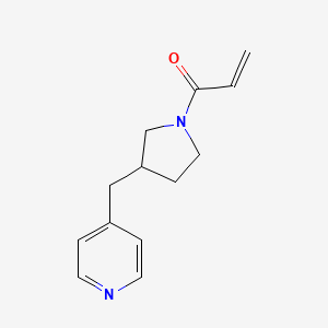 1-[3-(Pyridin-4-ylmethyl)pyrrolidin-1-yl]prop-2-en-1-one
