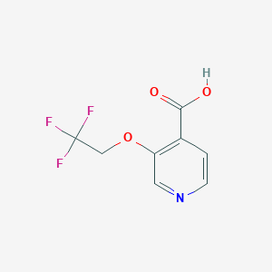 molecular formula C8H6F3NO3 B2665769 3-(2,2,2-Trifluoroethoxy)isonicotinic acid CAS No. 1282537-87-4