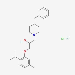1-(4-Benzylpiperidin-1-yl)-3-(2-isopropyl-5-methylphenoxy)propan-2-ol hydrochloride