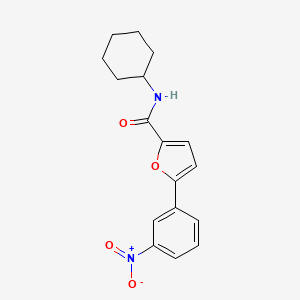 molecular formula C17H18N2O4 B2665797 N-环己基-5-(3-硝基苯基)呋喃-2-甲酰胺 CAS No. 874465-25-5