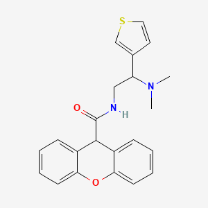N-[2-(dimethylamino)-2-(thiophen-3-yl)ethyl]-9H-xanthene-9-carboxamide