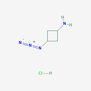 molecular formula C4H9ClN4 B2665809 3-Azidocyclobutan-1-amine;hydrochloride CAS No. 2241107-76-4