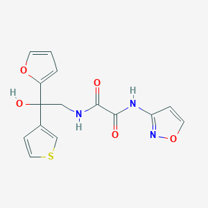 N1-(2-(furan-2-yl)-2-hydroxy-2-(thiophen-3-yl)ethyl)-N2-(isoxazol-3-yl)oxalamide