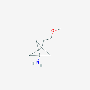 molecular formula C8H15NO B2665818 3-(2-Methoxyethyl)bicyclo[1.1.1]pentan-1-amine CAS No. 2287333-46-2