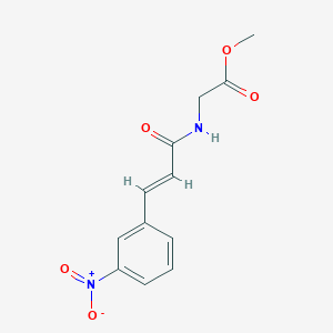 methyl 2-[[(E)-3-(3-nitrophenyl)prop-2-enoyl]amino]acetate