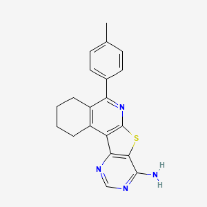 5-(4-Methylphenyl)-1,2,3,4-tetrahydropyrimido[4',5':4,5]thieno[2,3-c]isoquinolin-8-amine