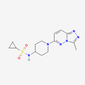 N-(1-{3-methyl-[1,2,4]triazolo[4,3-b]pyridazin-6-yl}piperidin-4-yl)cyclopropanesulfonamide