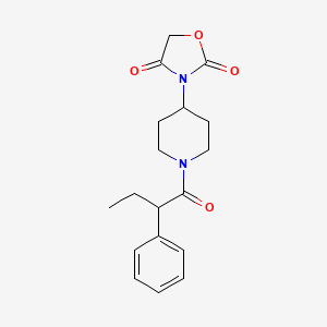 3-[1-(2-phenylbutanoyl)piperidin-4-yl]-1,3-oxazolidine-2,4-dione