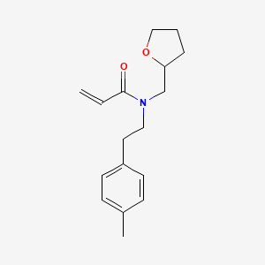 N-[2-(4-Methylphenyl)ethyl]-N-(oxolan-2-ylmethyl)prop-2-enamide