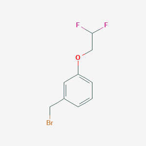 molecular formula C9H9BrF2O B2665853 3-(2,2-二氟乙氧基)苄溴化物 CAS No. 864054-55-7