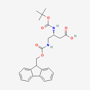 molecular formula C24H28N2O6 B2665857 Boc-D-Dbu(Fmoc)-OH CAS No. 1409939-21-4