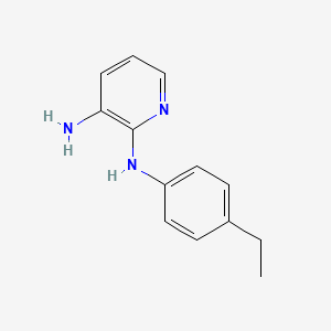 molecular formula C13H15N3 B2665865 N2-(4-ethylphenyl)pyridine-2,3-diamine CAS No. 70358-43-9