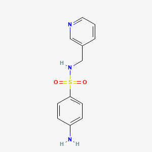 molecular formula C12H13N3O2S B2665866 4-氨基-N-吡啶-3-基甲基-苯甲磺酰胺 CAS No. 88488-05-5