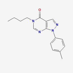 5-butyl-1-(p-tolyl)-1H-pyrazolo[3,4-d]pyrimidin-4(5H)-one