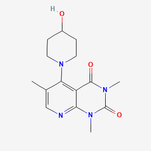 molecular formula C15H20N4O3 B2665901 5-(4-hydroxypiperidin-1-yl)-1,3,6-trimethylpyrido[2,3-d]pyrimidine-2,4(1H,3H)-dione CAS No. 946274-91-5