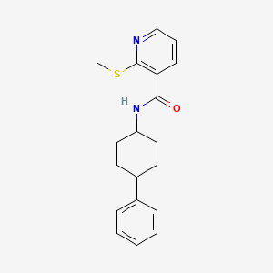 2-(methylsulfanyl)-N-(4-phenylcyclohexyl)pyridine-3-carboxamide