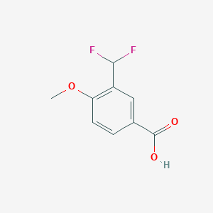 molecular formula C9H8F2O3 B2665930 3-(二氟甲基)-4-甲氧基苯甲酸 CAS No. 1783735-14-7