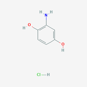 molecular formula C6H8ClNO2 B2665965 2-Aminobenzene-1,4-diol hydrochloride CAS No. 32190-95-7