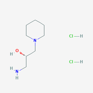 molecular formula C8H20Cl2N2O B2665981 (2S)-1-amino-3-(piperidin-1-yl)propan-2-ol dihydrochloride CAS No. 1909287-35-9
