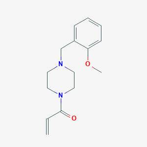 molecular formula C15H20N2O2 B2665986 1-[4-[(2-Methoxyphenyl)methyl]piperazin-1-yl]prop-2-en-1-one CAS No. 2193937-16-3